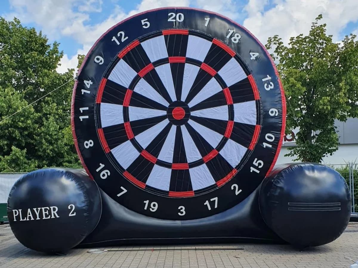 Große aufblasbare Dartscheibe mit zwei Spielerseiten